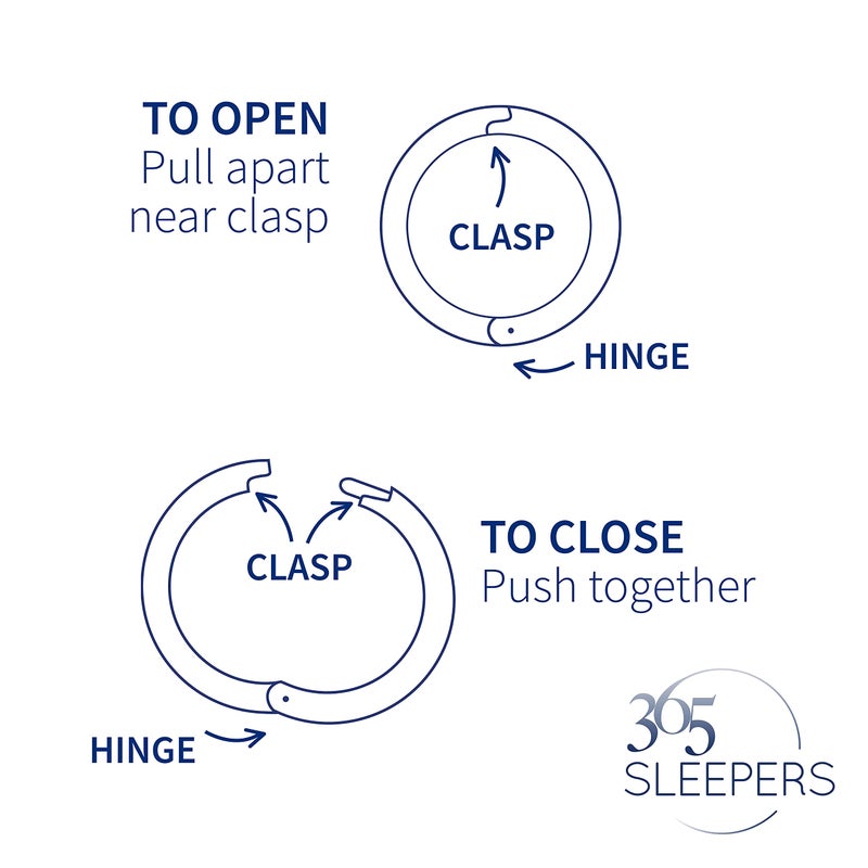 365 SLEEPERS Sterling Silver 8mm - 12mm Hinged Hoop Nose Helix Tragus Lip Ear Septum Ring Sleeper Earrings - Hand Made In Australia - Nickel Free Hypoallergenic (8mm) - Image 5